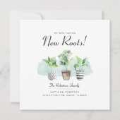 We hebben Potted Planten New Roots Moving Aankondiging (Voorkant)