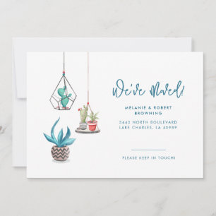 We hebben potten Planten verplaatst en chique verp Aankondiging