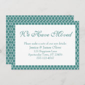 We hebben Preppy White Ogee over Light Blauwgroen  Informatiekaartje (Voorkant / Achterkant)