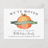 We hebben Pumpkin New Home Holiday Moving verplaat Aankondigingskaart (Voorkant)