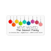 We hebben Rainbow-kerstbubbels verplaatst Etiket (Voorkant)