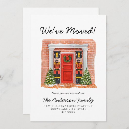 We hebben Red Deur Nutkraker Holiday Moving Ann ve Aankondiging (Voorkant / Achterkant)