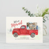 We hebben  Red Truck Moving Adres verplaatst (Staand voorkant)