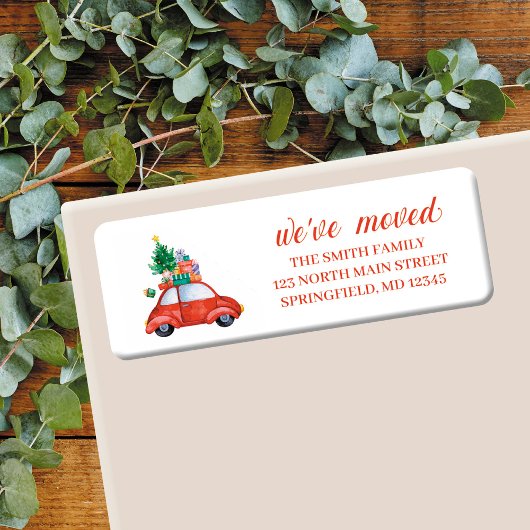 We hebben Return Address Label, kerstlabel verplaa Etiket