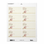 We hebben rode bessen verplaatst Natuur kerstvakan Etiket (Full Sheet)