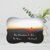 We hebben Romantische bergen Kaart (Staand voorkant)