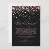 We hebben Roos Gold Foil Confetti Black Weddenscha Aankondiging (Voorkant)