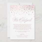 We hebben Roos Gold Foil Confetti White Wedding ge Aankondiging (Voorkant)