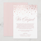 We hebben Roos Gold Foil Confetti White Wedding ge Aankondiging (Voorkant / Achterkant)