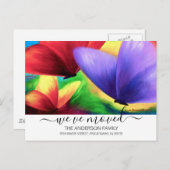 We hebben roze bewegende koninklijke vlinder. briefkaart (Voorkant / Achterkant)