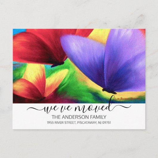 We hebben roze bewegende koninklijke vlinder. briefkaart (Voorkant)