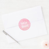 We hebben roze Waterverf retour adreslabels verpla Ronde Sticker (Envelop)