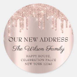 We hebben RSVP-adreswijzigingen in de klassieke mo Ronde Sticker