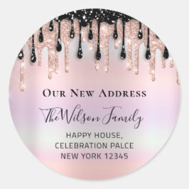 We hebben RSVP-wijziging van nieuwe adrespastels v Ronde Sticker