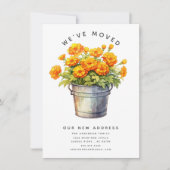 We hebben Rustic Floral Moving Announcement verpla Kaart (Voorkant)
