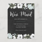 We hebben Rustic Floral verplaatst | Verplaatsings Uitnodiging Briefkaart (Voorkant)