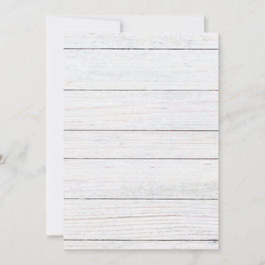 We hebben Rustic Wood Photo Moving verplaatst Aankondiging (Achterkant)