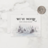 We hebben rustiek Waterverf bos verplaatst Notitiekaartje (Voorkant / Achterkant in situ)