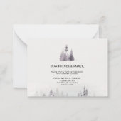 We hebben rustiek Waterverf bos verplaatst Notitiekaartje (Achterkant)