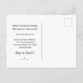 We hebben Rustieke Bergen verplaatst Verandering v Aankondigingskaart (Achterkant)