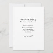 We hebben rustieke zonnebloemen verplaatst Foto Mo Aankondiging (Achterkant)