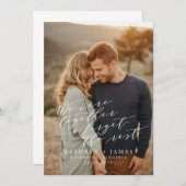 We hebben samen de datumkaart opgeslagen save the date (Voorkant / Achterkant)