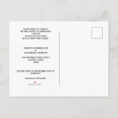 We hebben samen een paar foto op maat gemaakt aankondigingskaart (Achterkant)