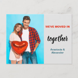 We hebben samen een paar foto op maat gemaakt aankondigingskaart