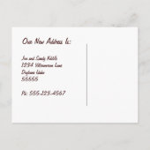 We hebben Schattigee hondenhok en pootafdrukken ve Aankondigingskaart (Achterkant)