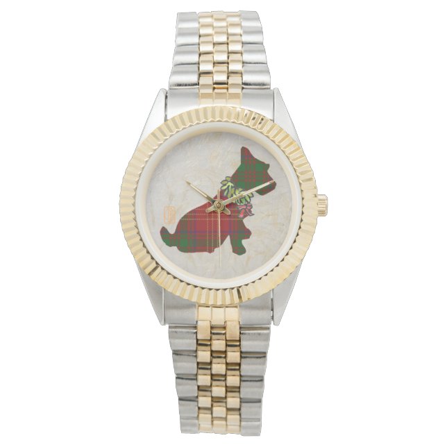 We hebben Scottie Dog Merry Ruff. Ruff, eWatch Horloge (Voorkant)