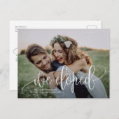 We hebben |  script foto-ontwikkeling aankondigingskaart (Voorkant / Achterkant)