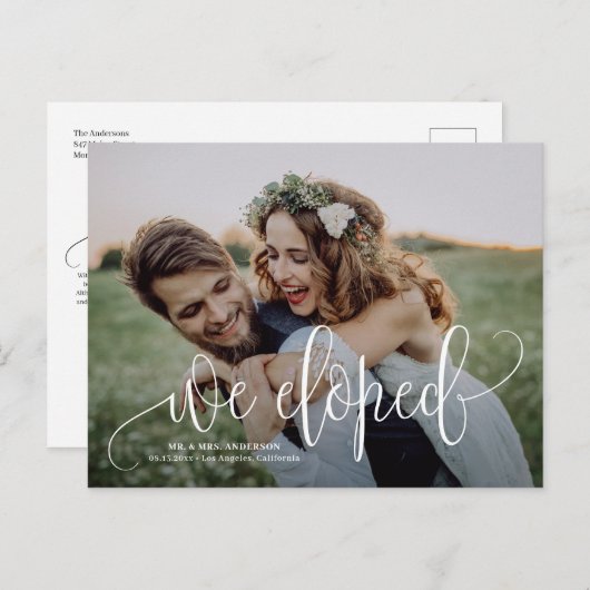 We hebben |  script foto-ontwikkeling aankondigingskaart (Voorkant / Achterkant)