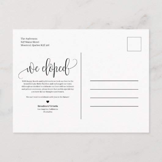 We hebben |  script foto-ontwikkeling aankondigingskaart (Achterkant)