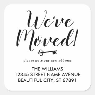 We hebben Script Key verplaatst naar Nieuw retoura Vierkante Sticker