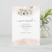 We hebben Script Pampas Grass Botanical Moving ver Aankondiging (Staand voorkant)