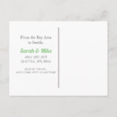 We hebben Seattle City Skyline verplaatst Aankondigingskaart (Achterkant)