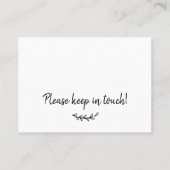 We hebben Simple New Home Moving Insert Kaart verp Visitekaartje (Achterkant)