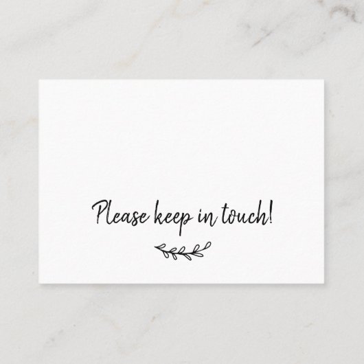 We hebben Simple New Home Moving Insert Kaart verp Visitekaartje (Achterkant)