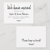 We hebben Simple New Home Moving Insert Kaart verp Visitekaartje (Voorkant / Achterkant)