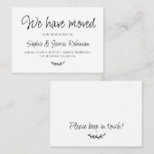 We hebben Simple New Home Moving Insert Kaart verp Visitekaartje (Voorkant / Achterkant)