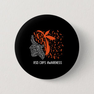 We hebben Sinaasappel Draag voor RSD CRPS Awarenes Ronde Button 5,7 Cm