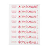 We hebben Snowflake kerst verplaatst Adreslabel Wikkel (Vel)