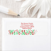 We hebben Snowflake kerst verplaatst Etiket (Insitu)