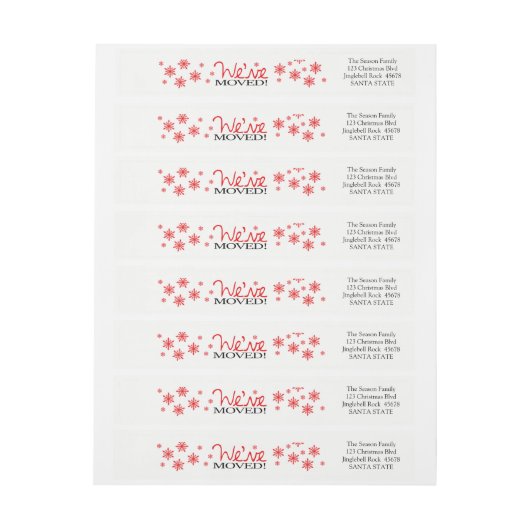 We hebben Snowflake wraparound-label verplaatst (Vel)