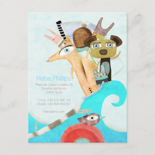 We hebben Spanje verplaatst Aankondigingskaart (Voorkant)