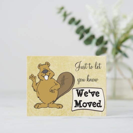 We hebben Squirrel New Address Briefkaarten verpla (Staand voorkant)