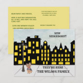 We hebben stadsonderdelen verplaatst aankondiging (Voorkant / Achterkant)