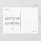 We hebben tekst verwijderd Elegant Script Minimal  Briefkaart (Achterkant)