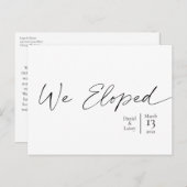 We hebben tekst verwijderd Elegant Script Minimal Briefkaart (Voorkant / Achterkant)