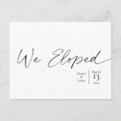 We hebben tekst verwijderd Elegant Script Minimal Briefkaart (Voorkant)
